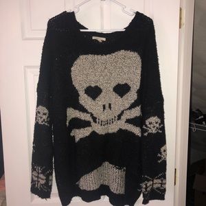 Cozy Casual Skull Sweater